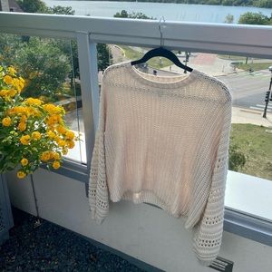 Cream knit sweater